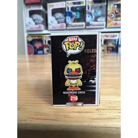 BITTY Nightmare Chica Five Nights Freddy's Funko Pop #216 5NAF Horror 5 Games - Picture 2 of 6